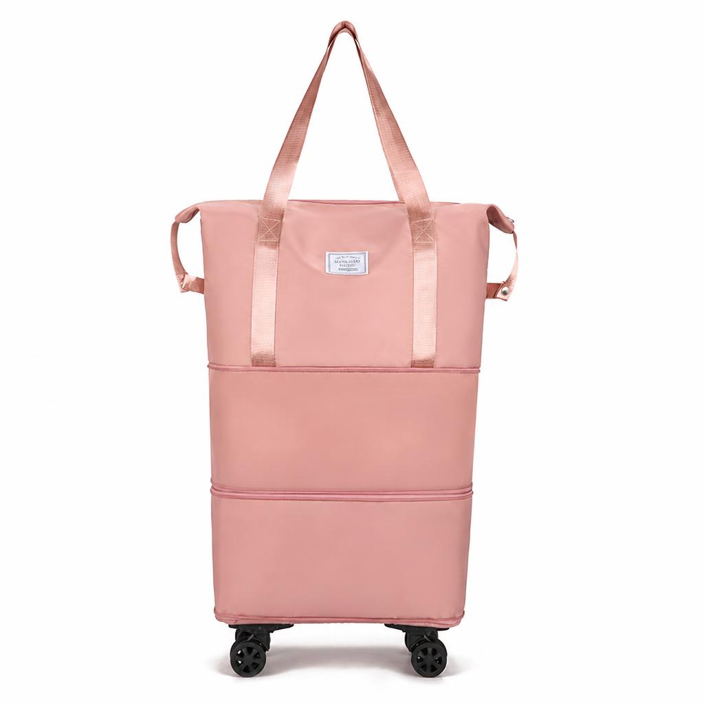 Pink three-layer model, built-in wet and dry separation bag, removable silent universal 4 wheels