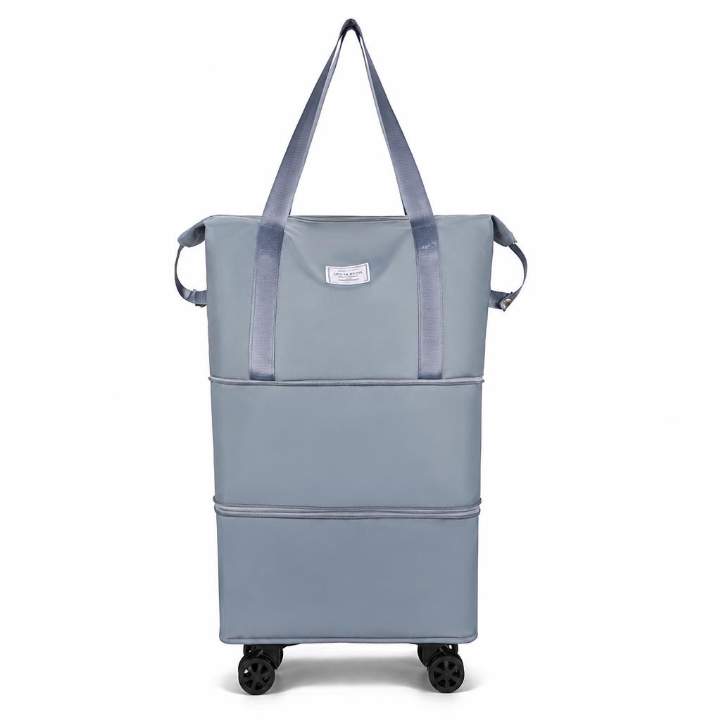 Mist blue three-layer model with built-in wet and dry separation bag, removable silent universal 4 wheels