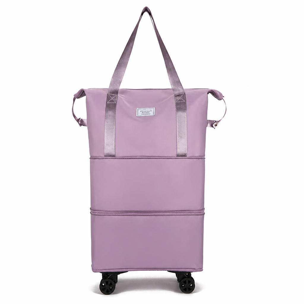Taro purple three-layer model built-in wet and dry separation bag removable silent universal 4 wheels
