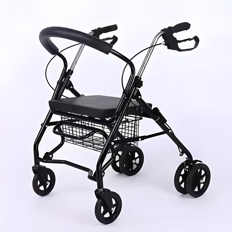 Six wheels black   foot pedal   metal frame