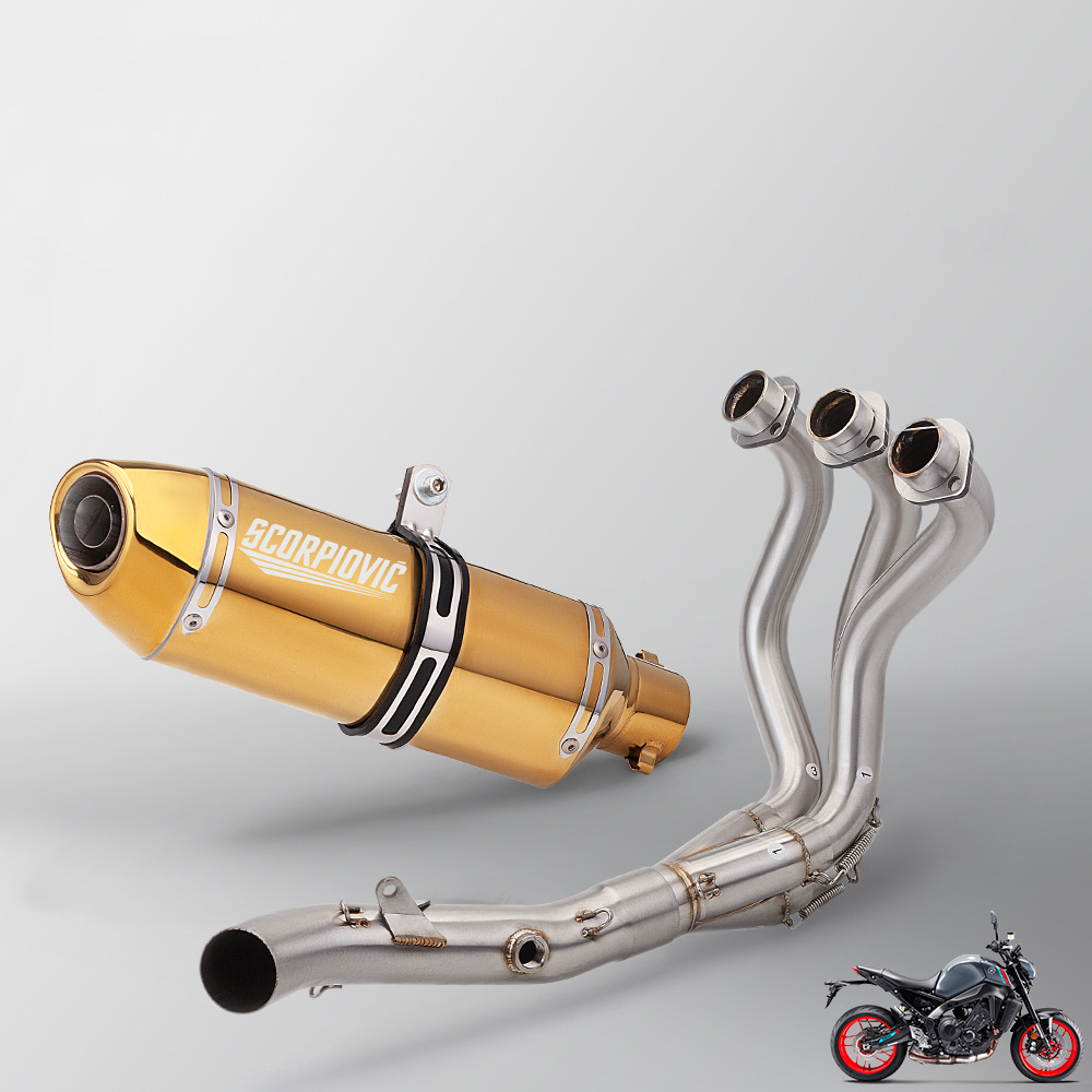 Mt-09 stainless steel fully split front section (14-20)   r27 koichimura four-corner gold