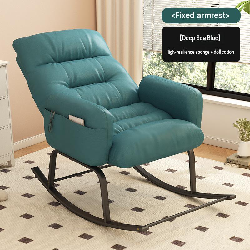 [Scratch-Resistant Fabric] deep sea blue   no leg support (fixed armrest)