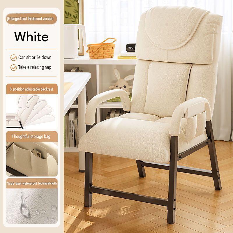 Pearl white   with side pockets [thickened filling sponge]