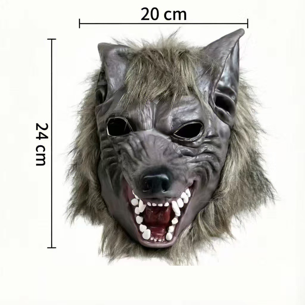 Brown wolf head