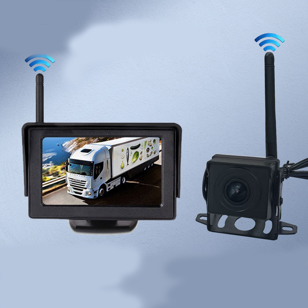 4.3inch HD car wireless monitor and one camera