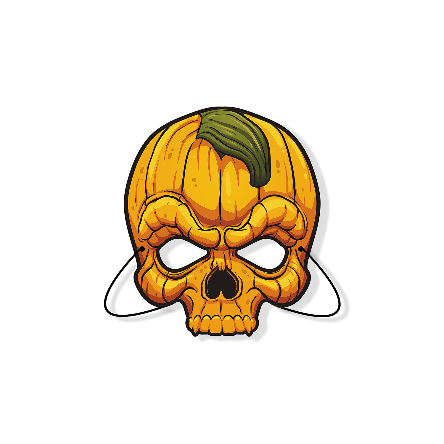 Halloween cardboard mask 02