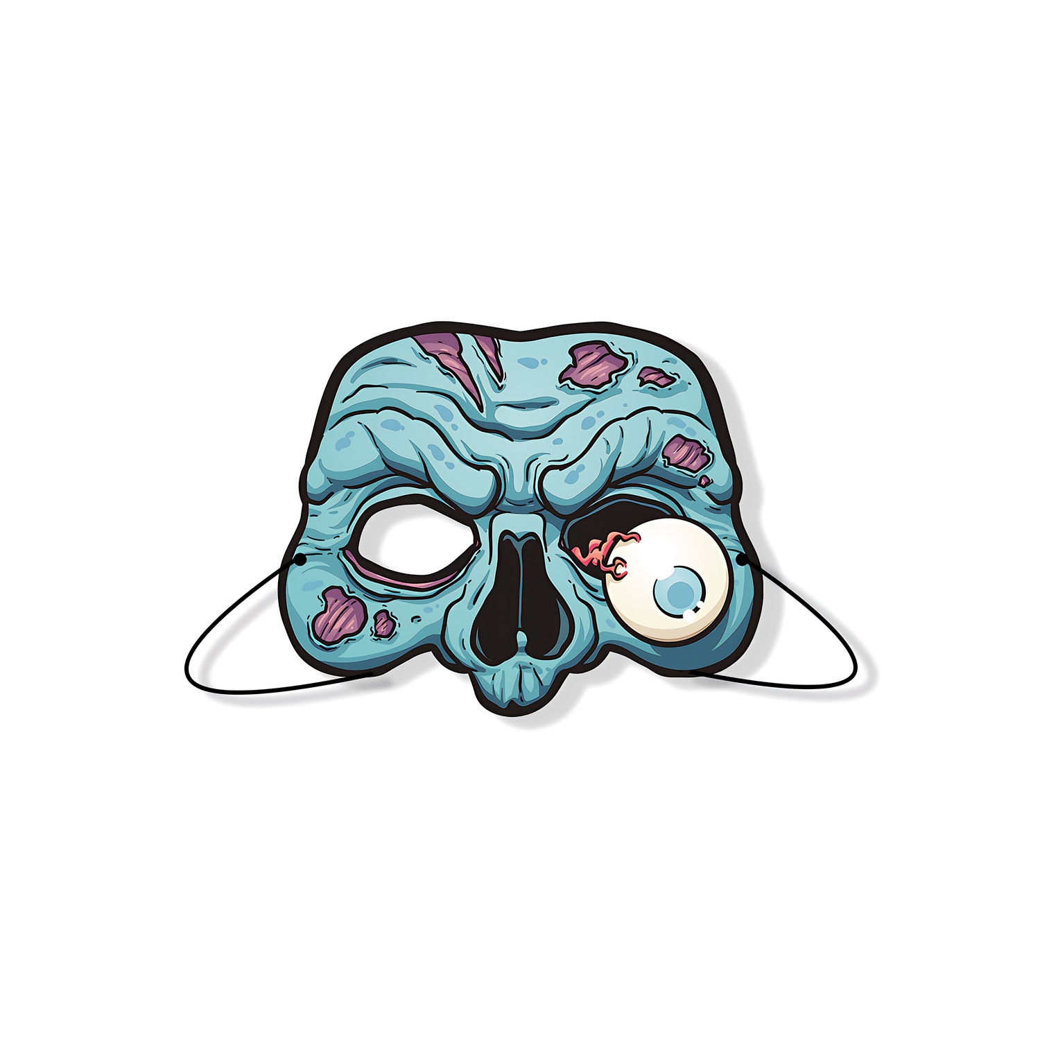 Halloween cardboard mask 04
