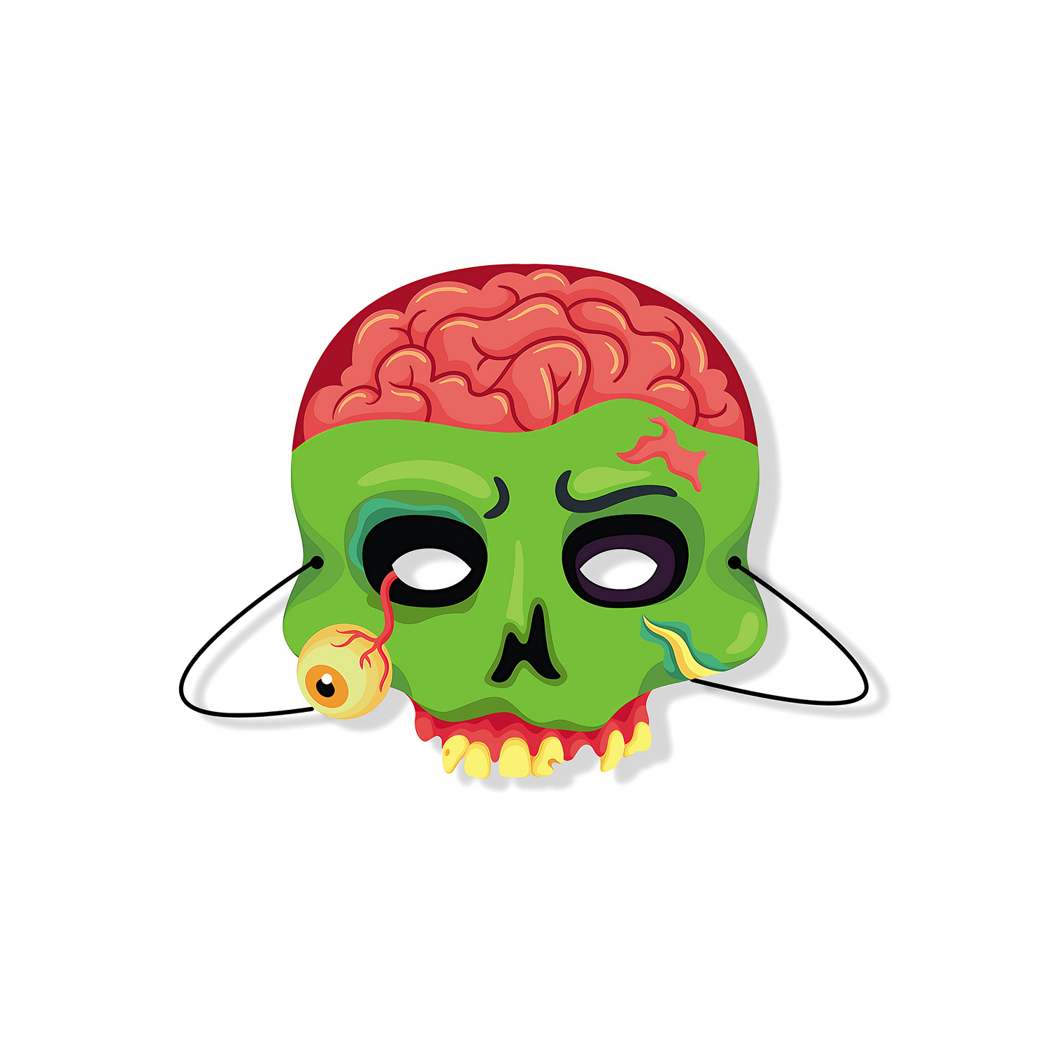Halloween cardboard mask 05
