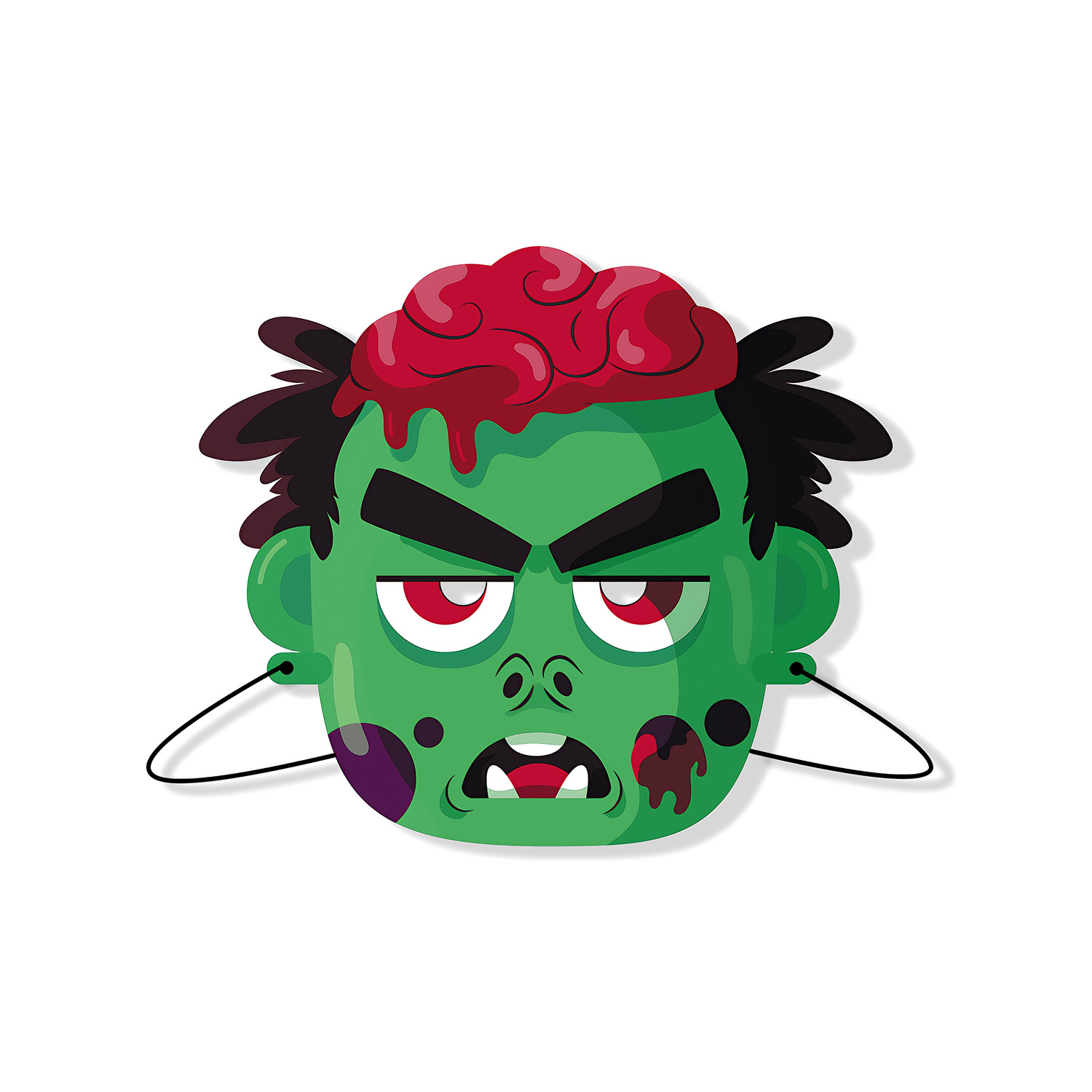 Halloween cardboard mask 09
