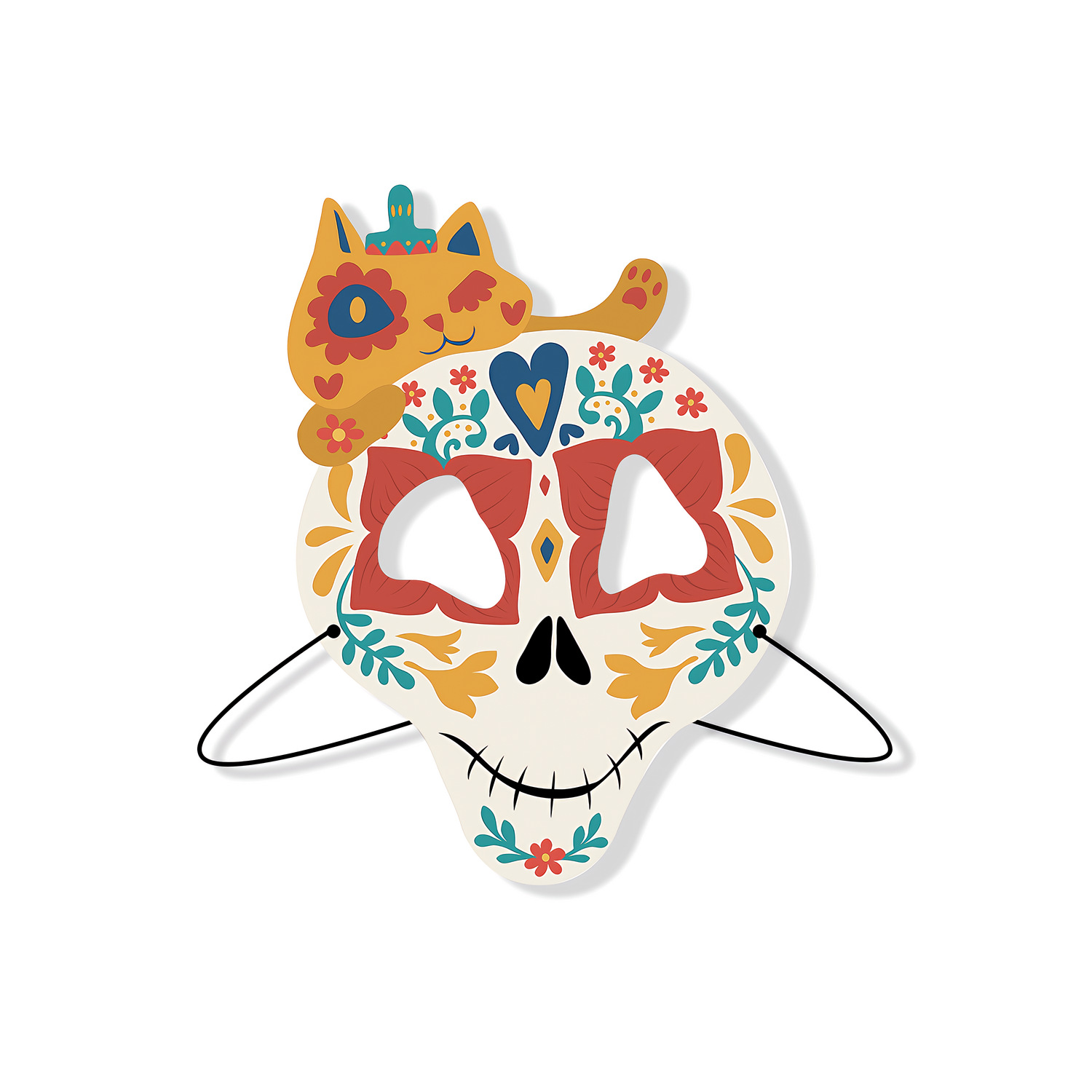 Halloween cardboard mask 17