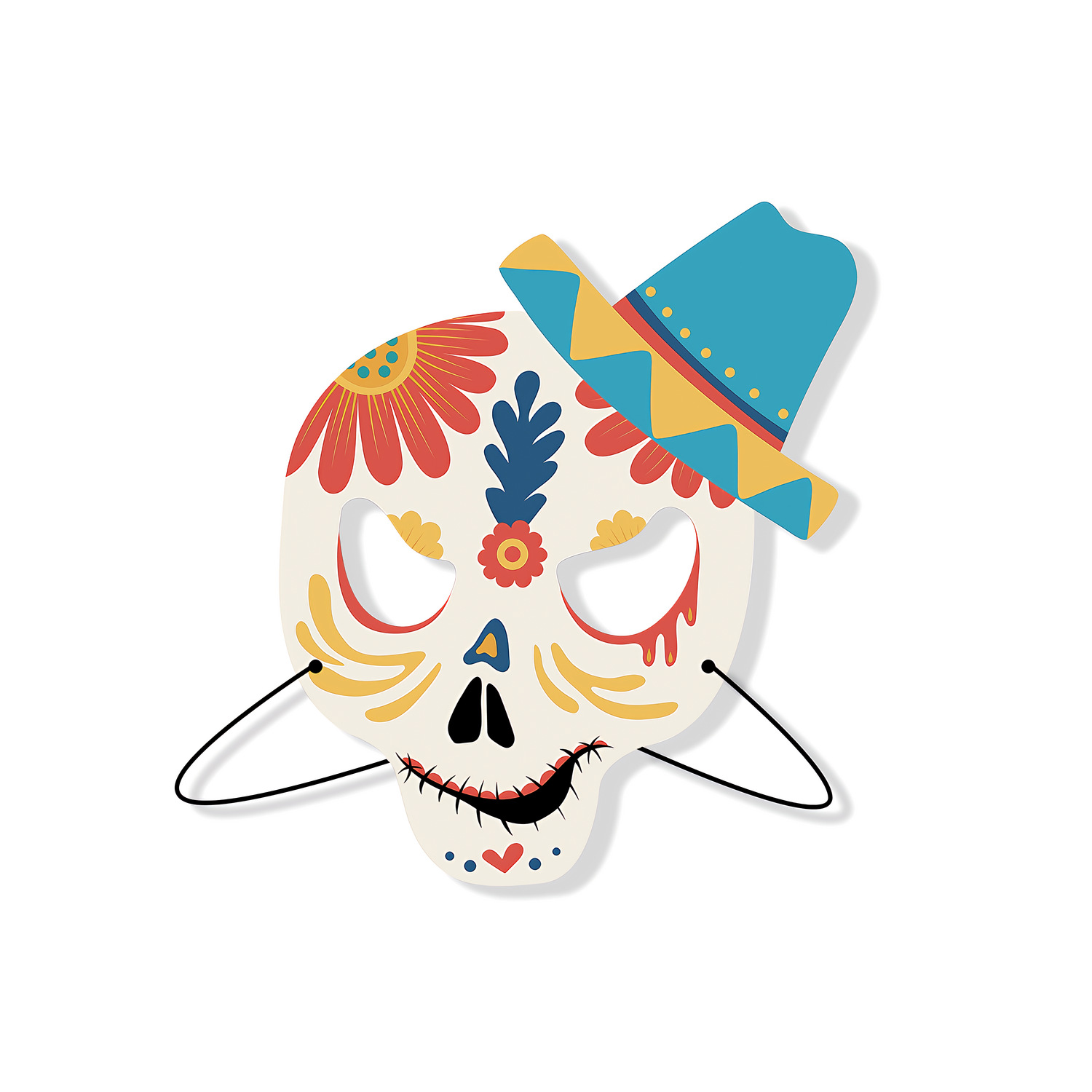 Halloween cardboard mask 18
