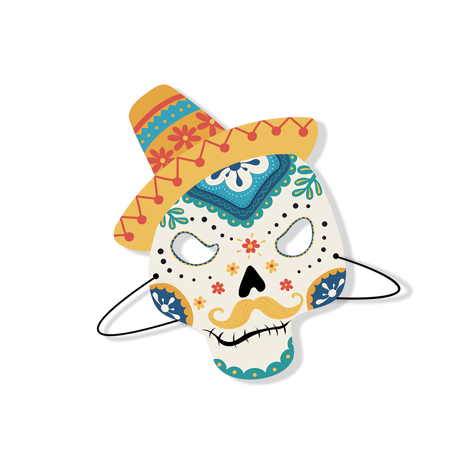Halloween cardboard mask 19