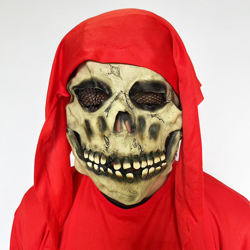 Red cloth skull