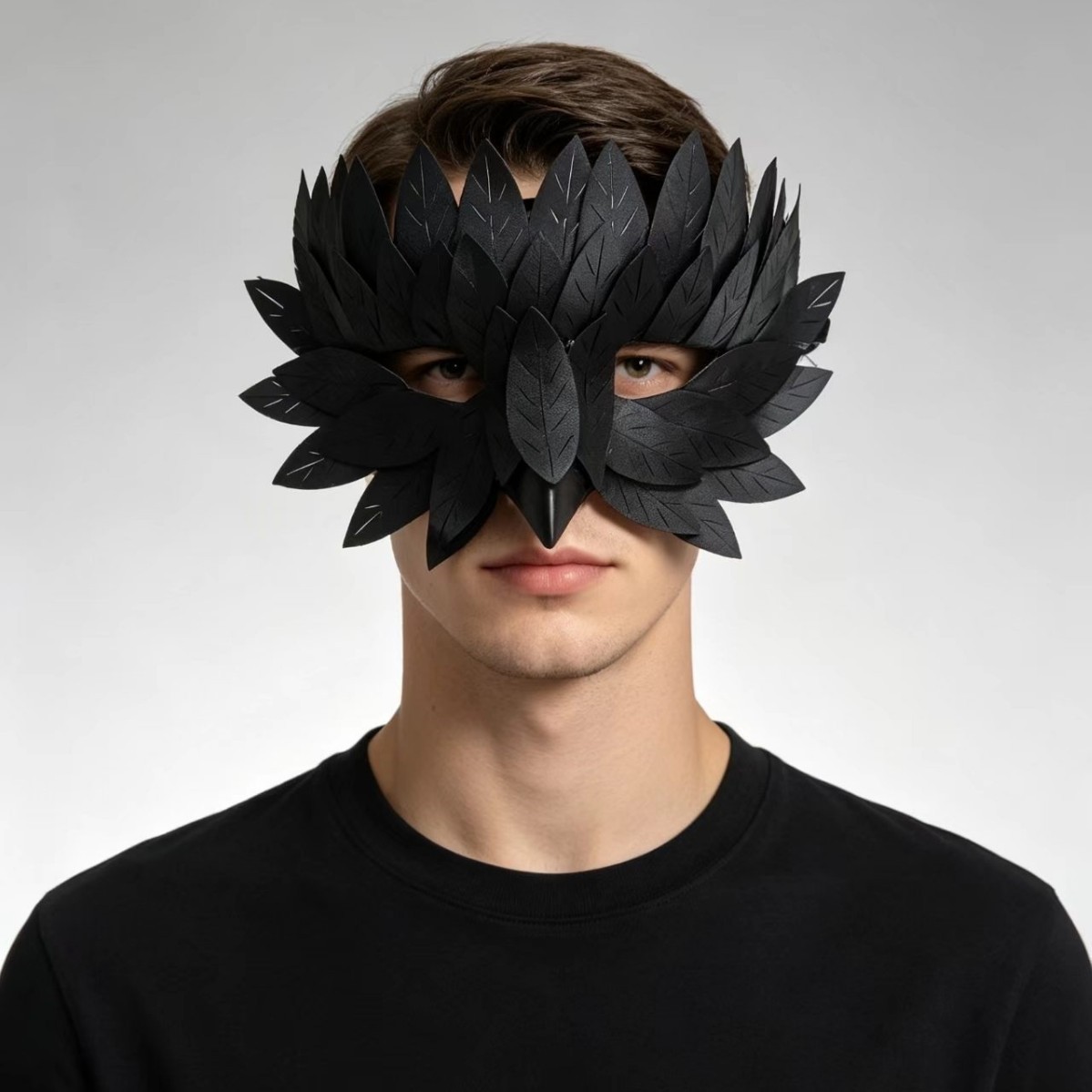 Feather mask
