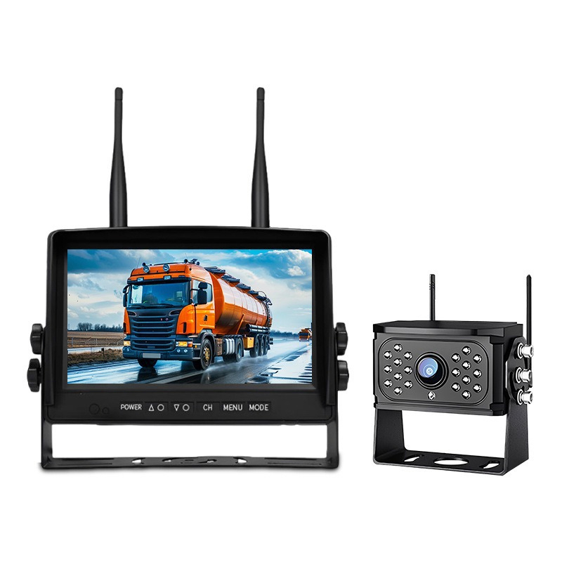 Dual antenna wireless car camera monitor and 1 camera