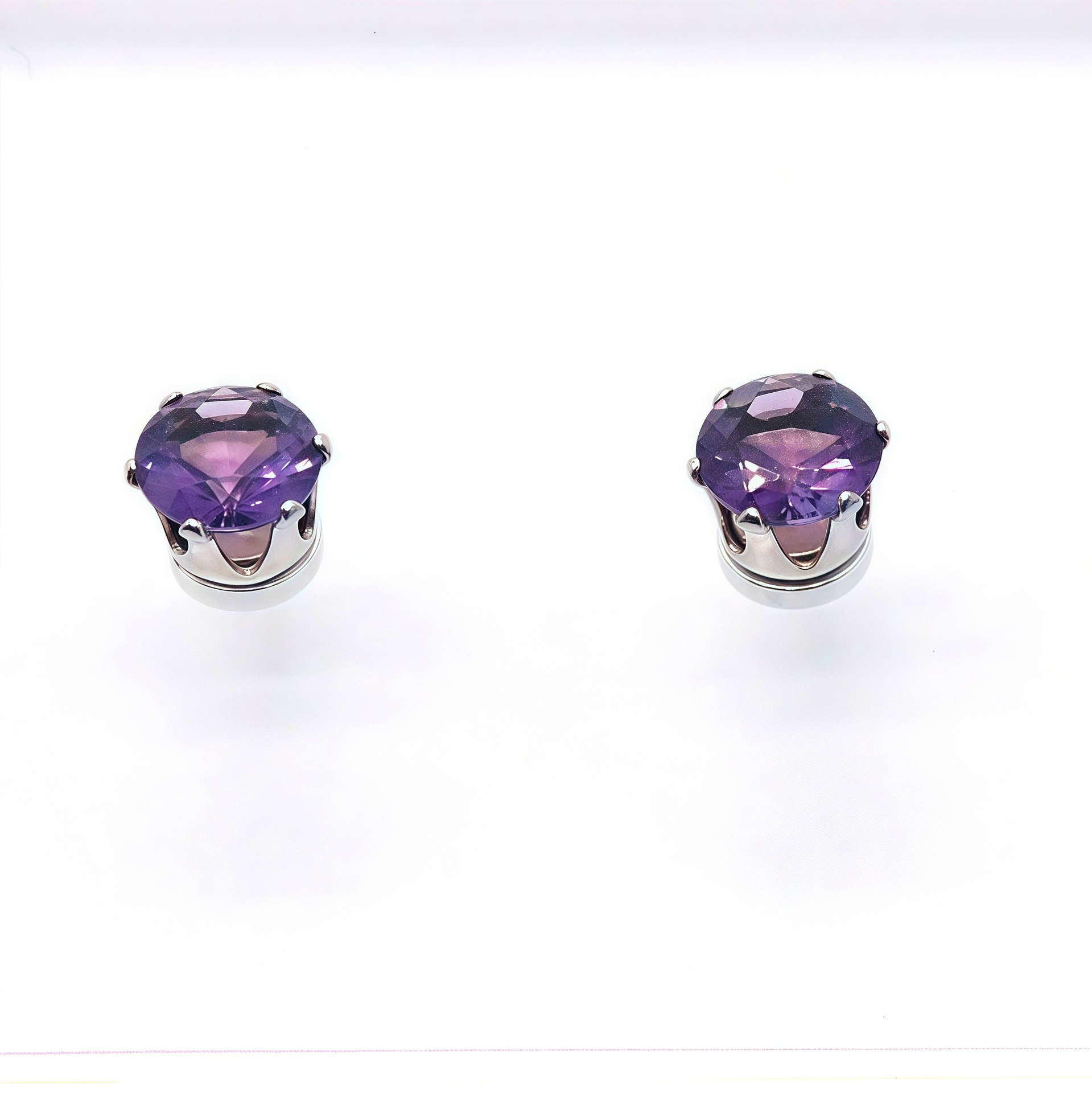 Purple zircon (6mm pair)