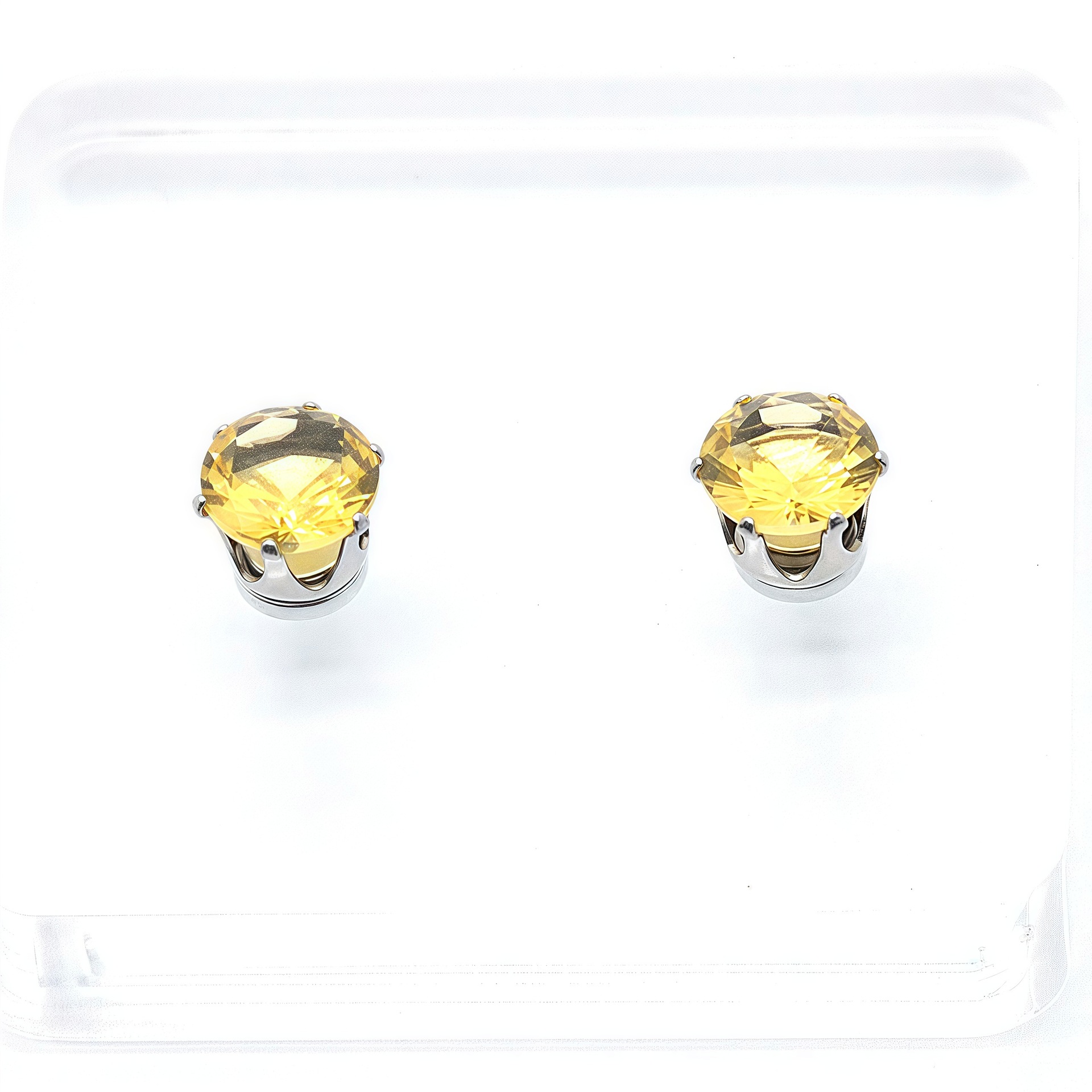 Yellow zircon (8mm pair)