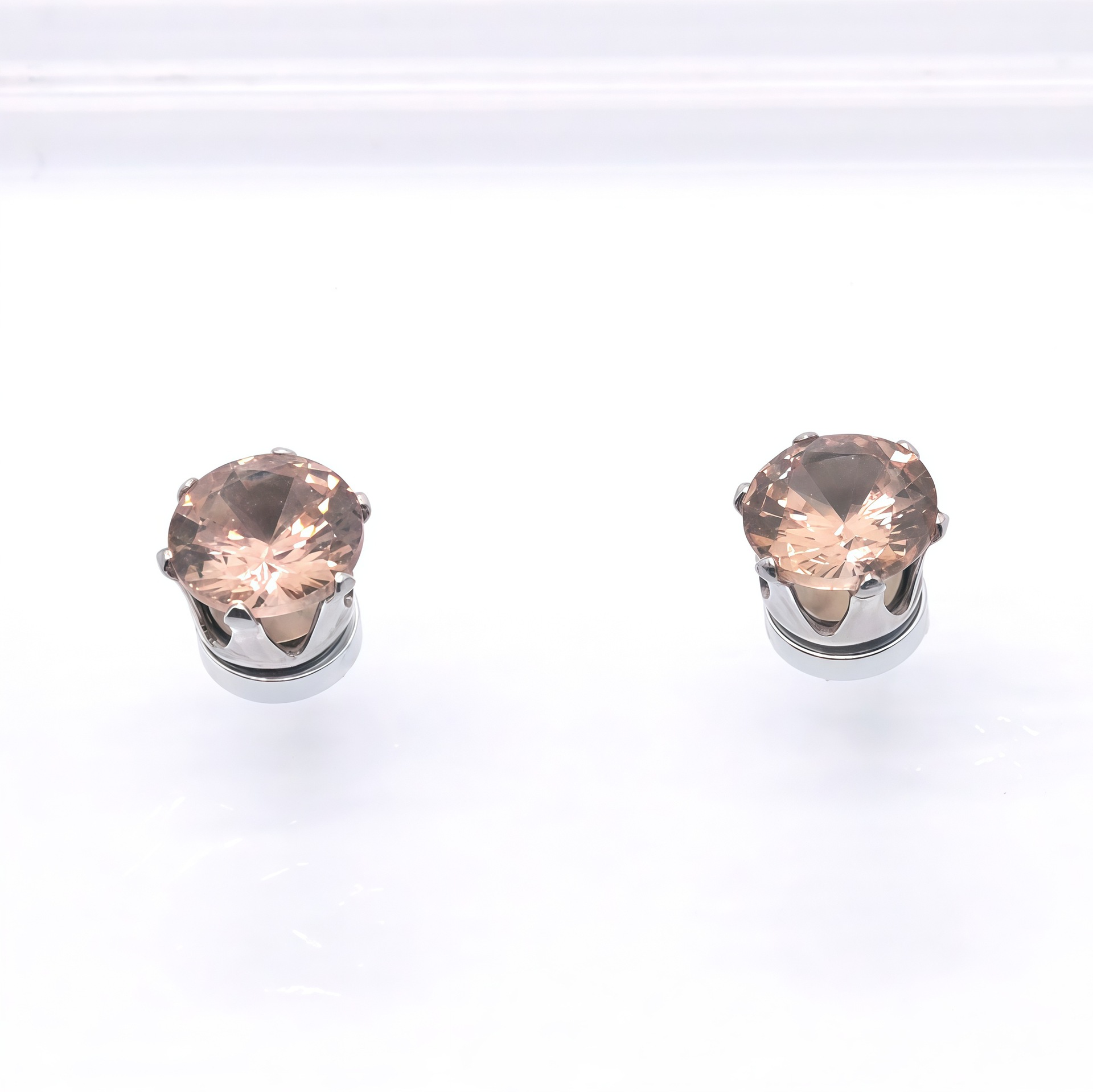 7:Orange zircon (6mm pair)