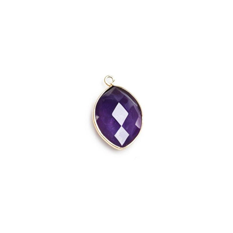 19*30mm Amethyst gold