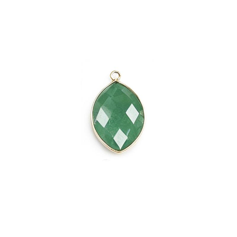 19*30mm Green Aventurine gold