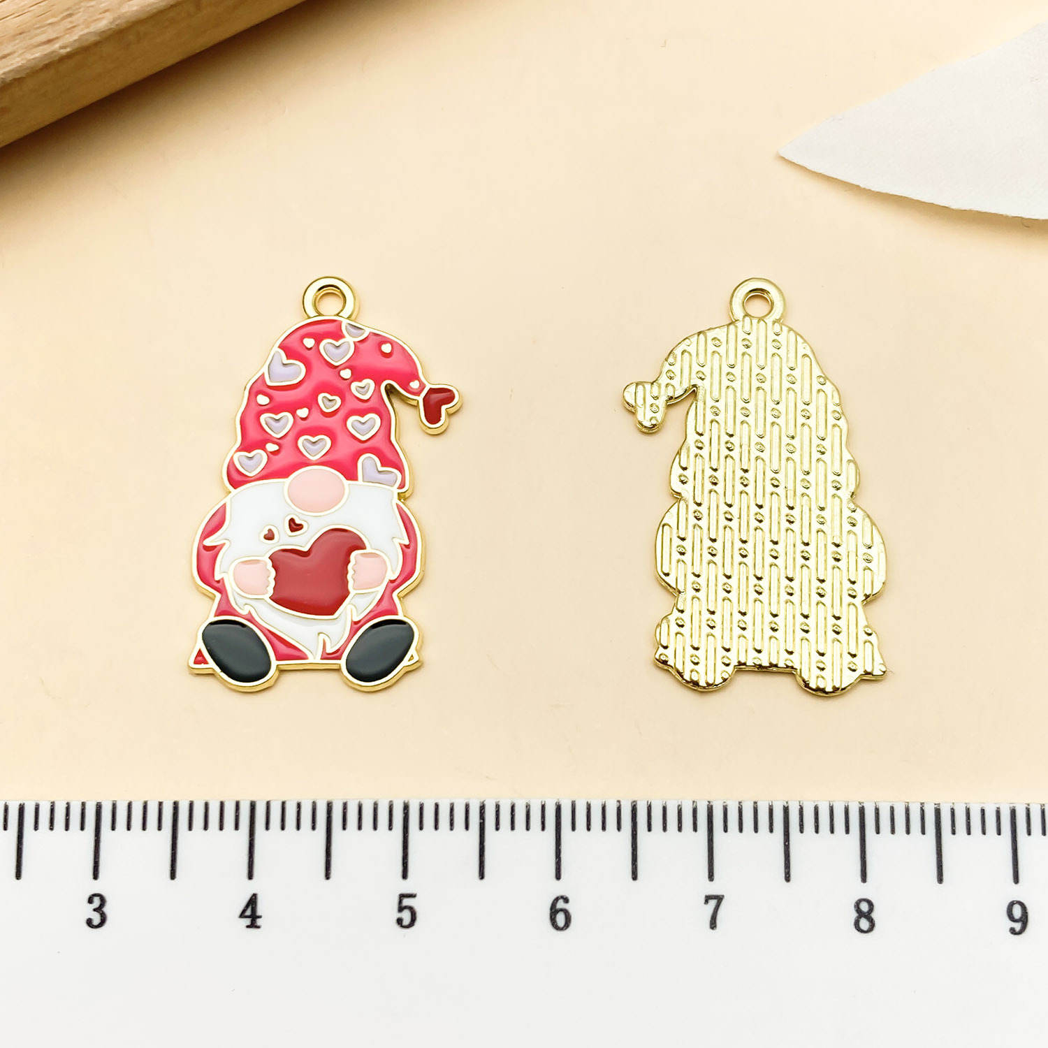 9:21716-1 piece 30x16mm-2.1g dripping rose red kc zinc alloy valentine s day dwarf
