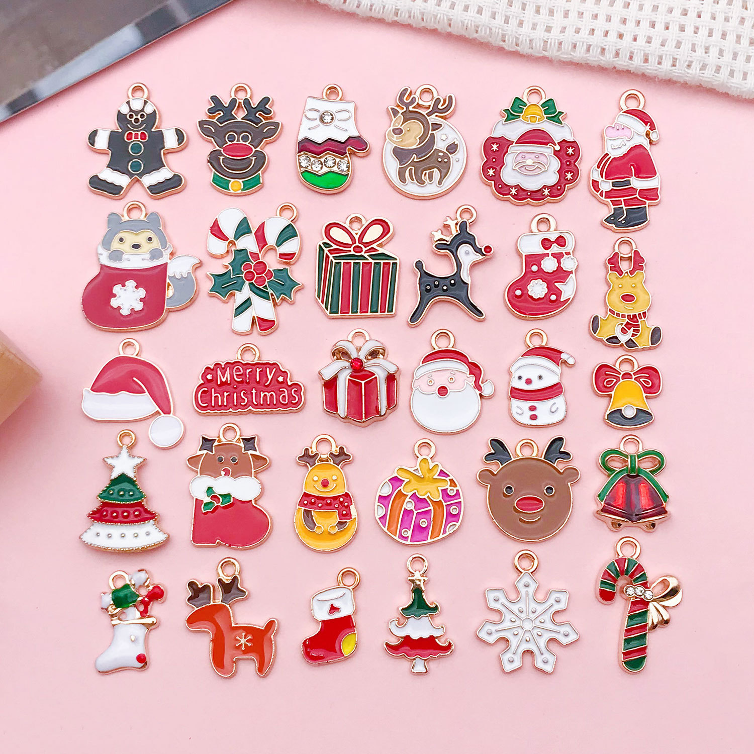 1:Sn1031-new oil drop christmas 30 styles 1 piece each-41g