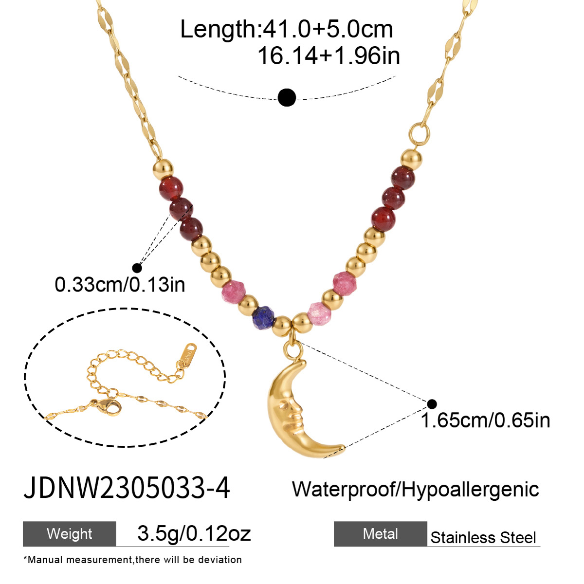 4:JDNW2305033-4（石榴石+青金石+玉髓）