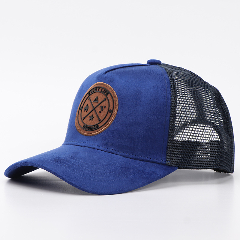 Suede patch-sapphire blue