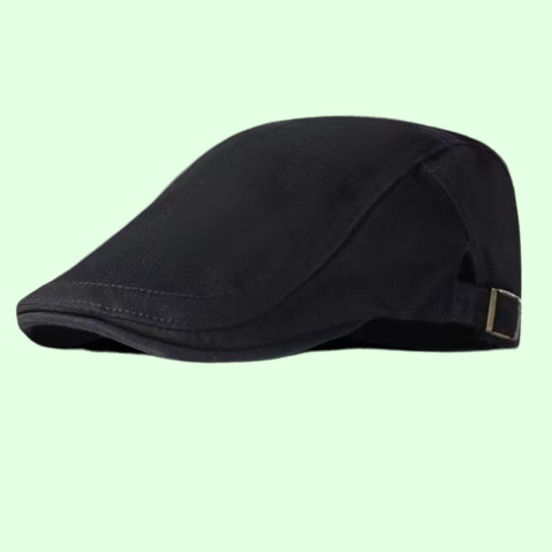 Black-forward canvas hat