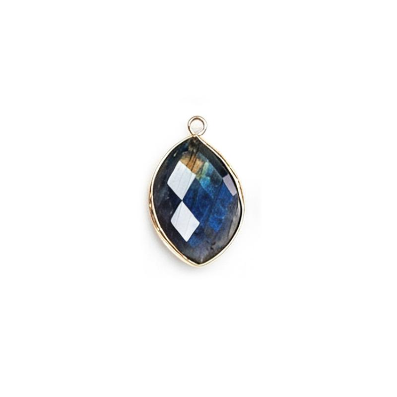 19*30mm labradorite A gold