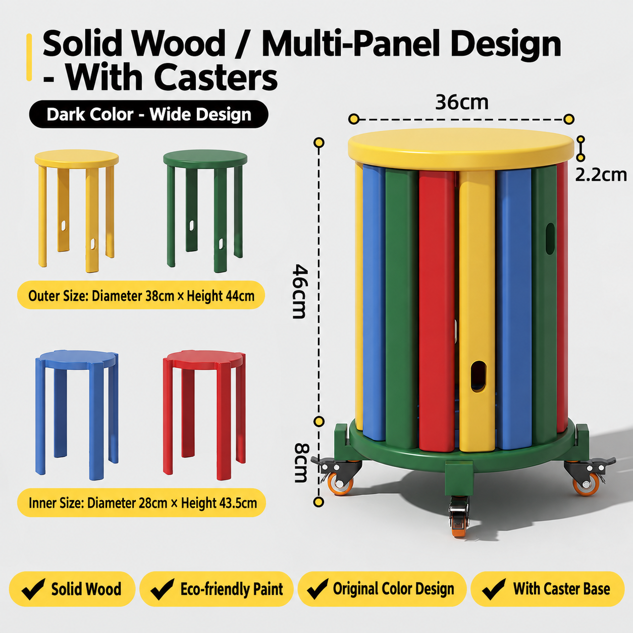 Pulley base dark color/2.2cm thickened [3a pure solid wood single handle load-bearing 200kg delivered upstairs with floor mat]