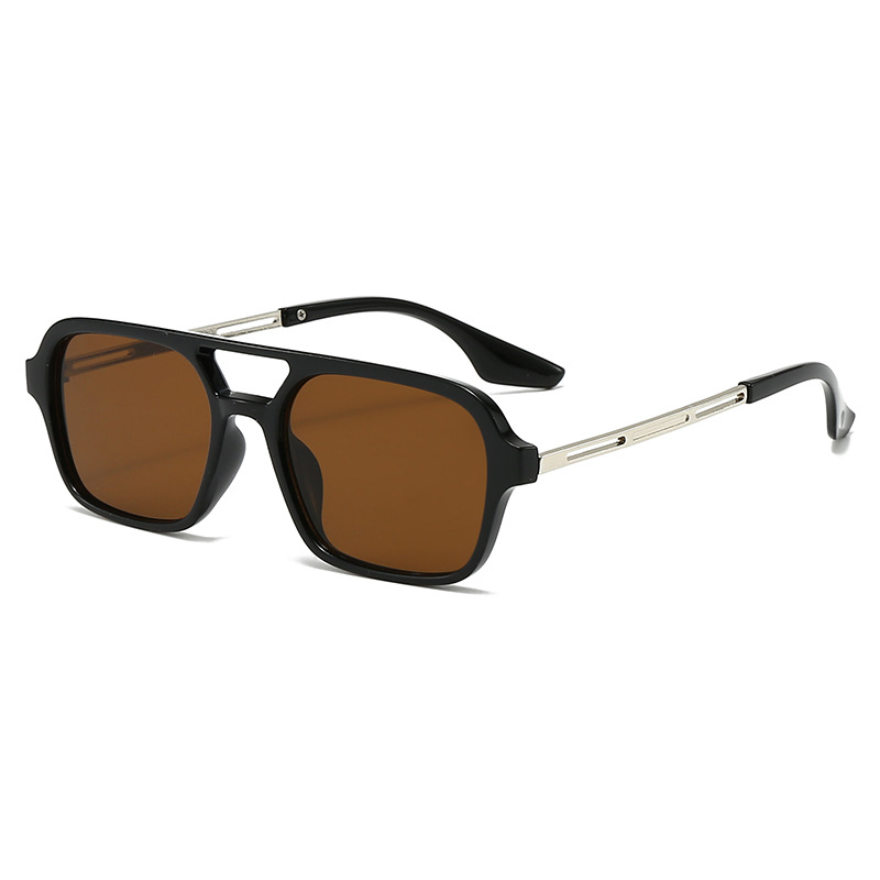 C7-bright black silver frame-tea slices
