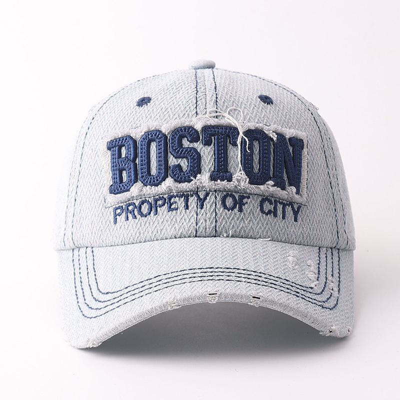 Boston patch-light blue