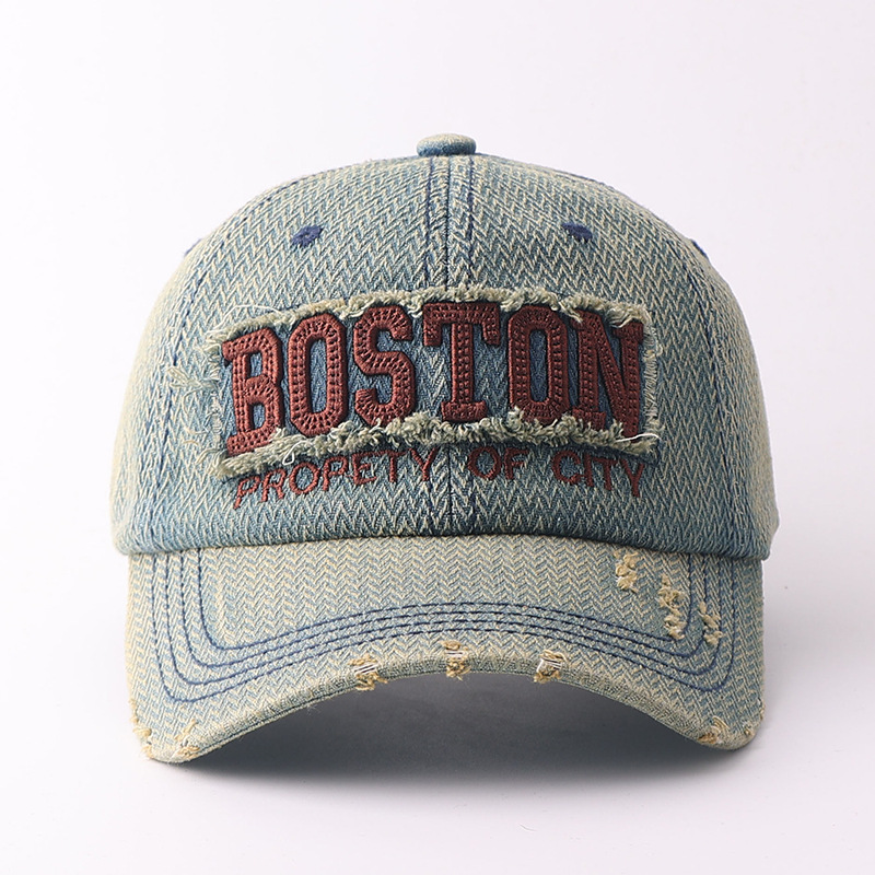 Boston patch-retro blue