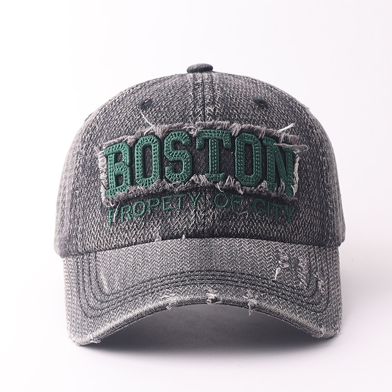 Boston patch-dark gray