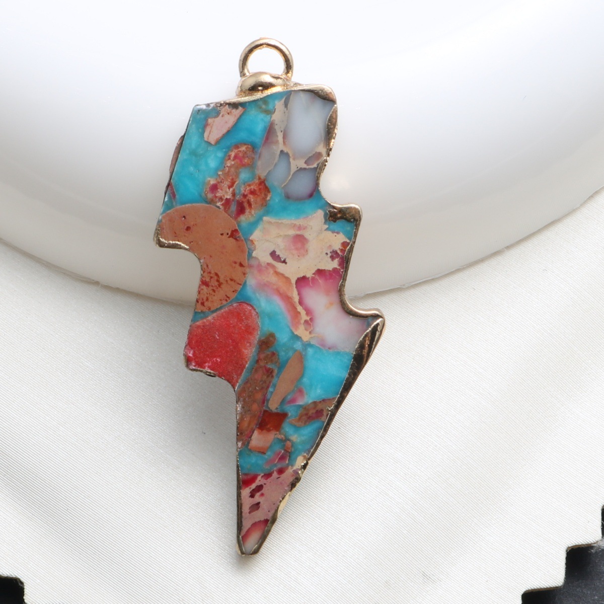 sky blue red 35*10*4mm