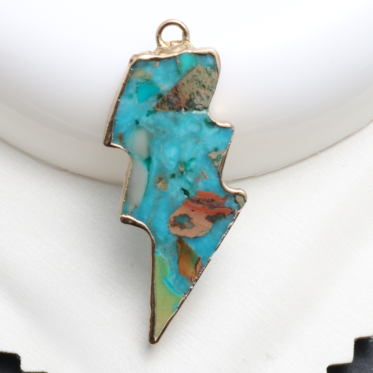 sky blue green 35*10*4mm