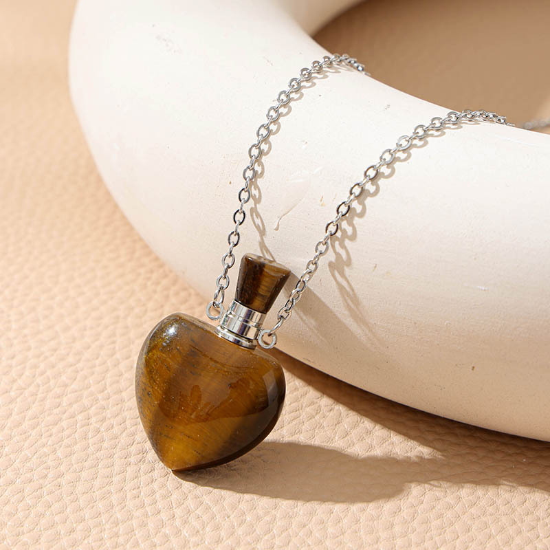 Love 25*35mm Tiger eye stone perfume bottle