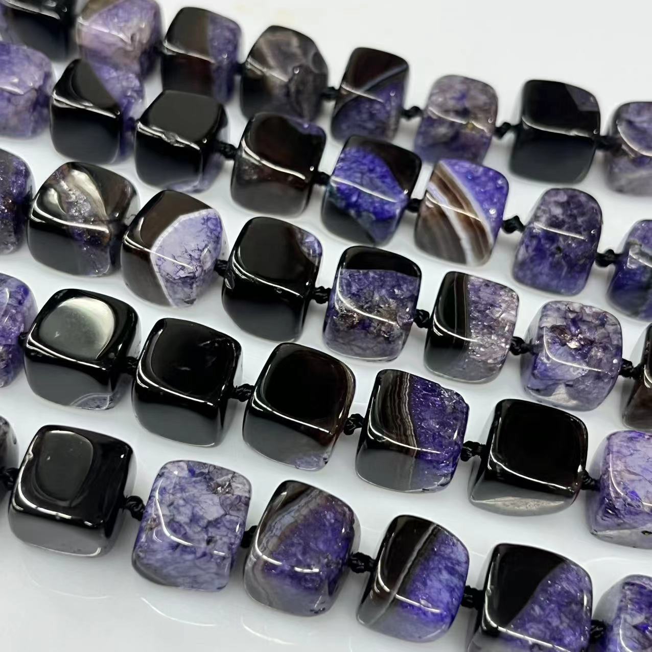 Purple black 12x12mm