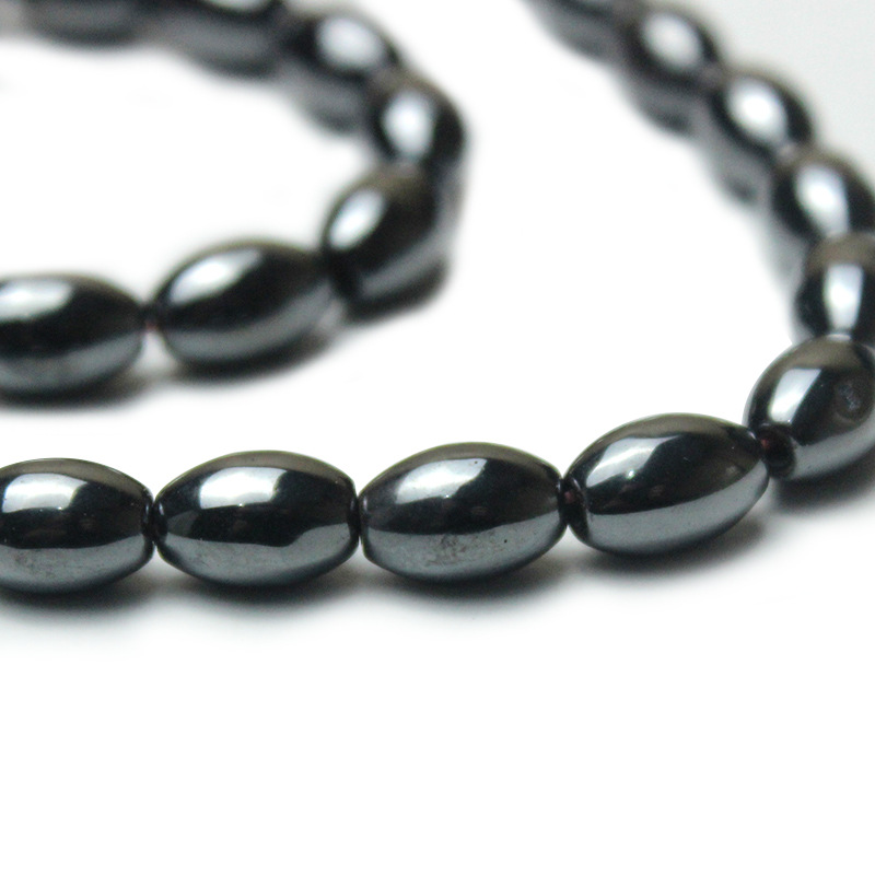D 39m beads-black gallstone black 5*8mm/46pcs