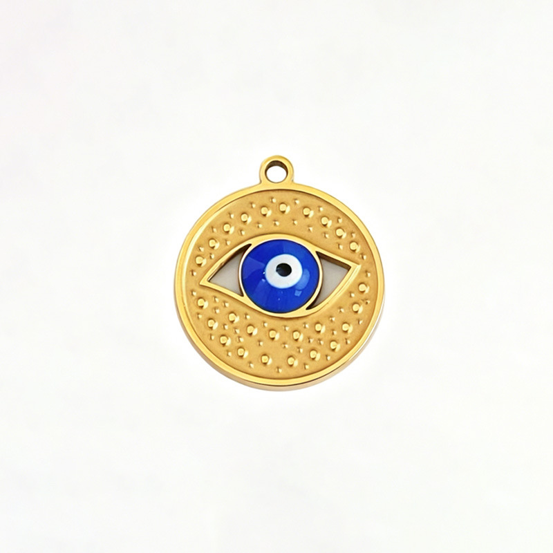 Round card blue eyes