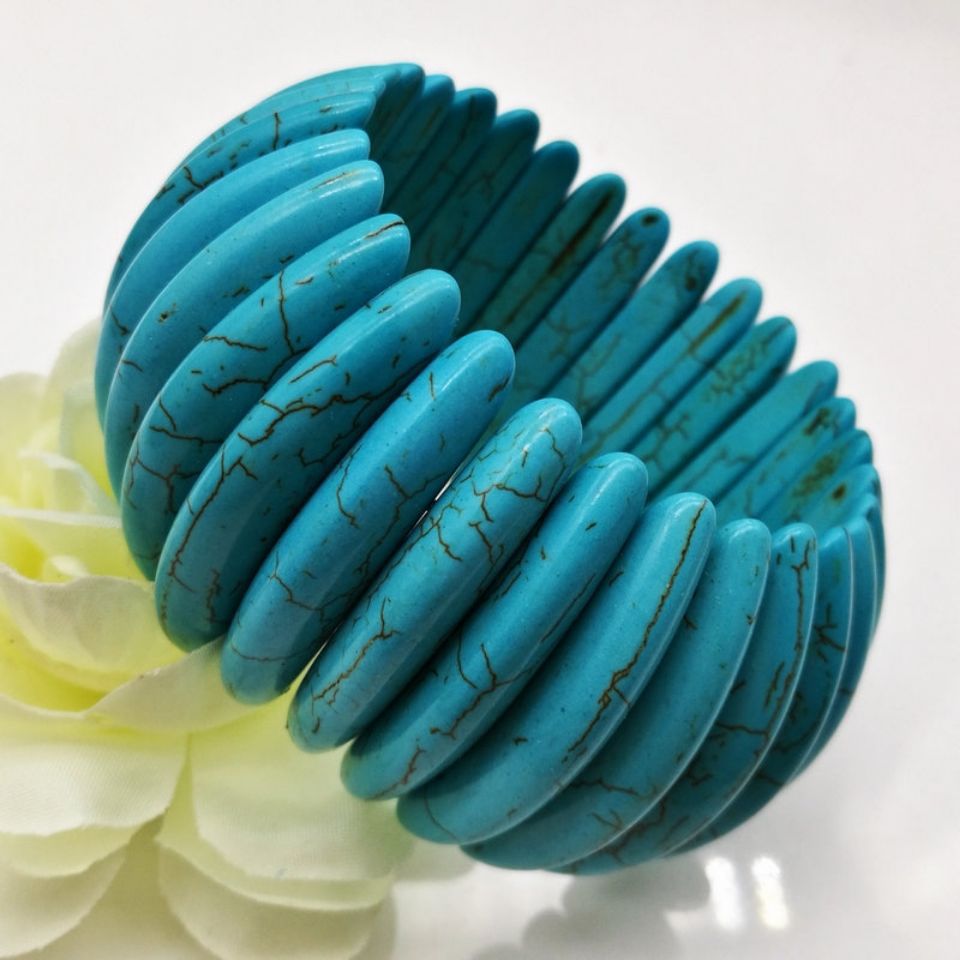 6mm x 30mm Turquoise Bracelet