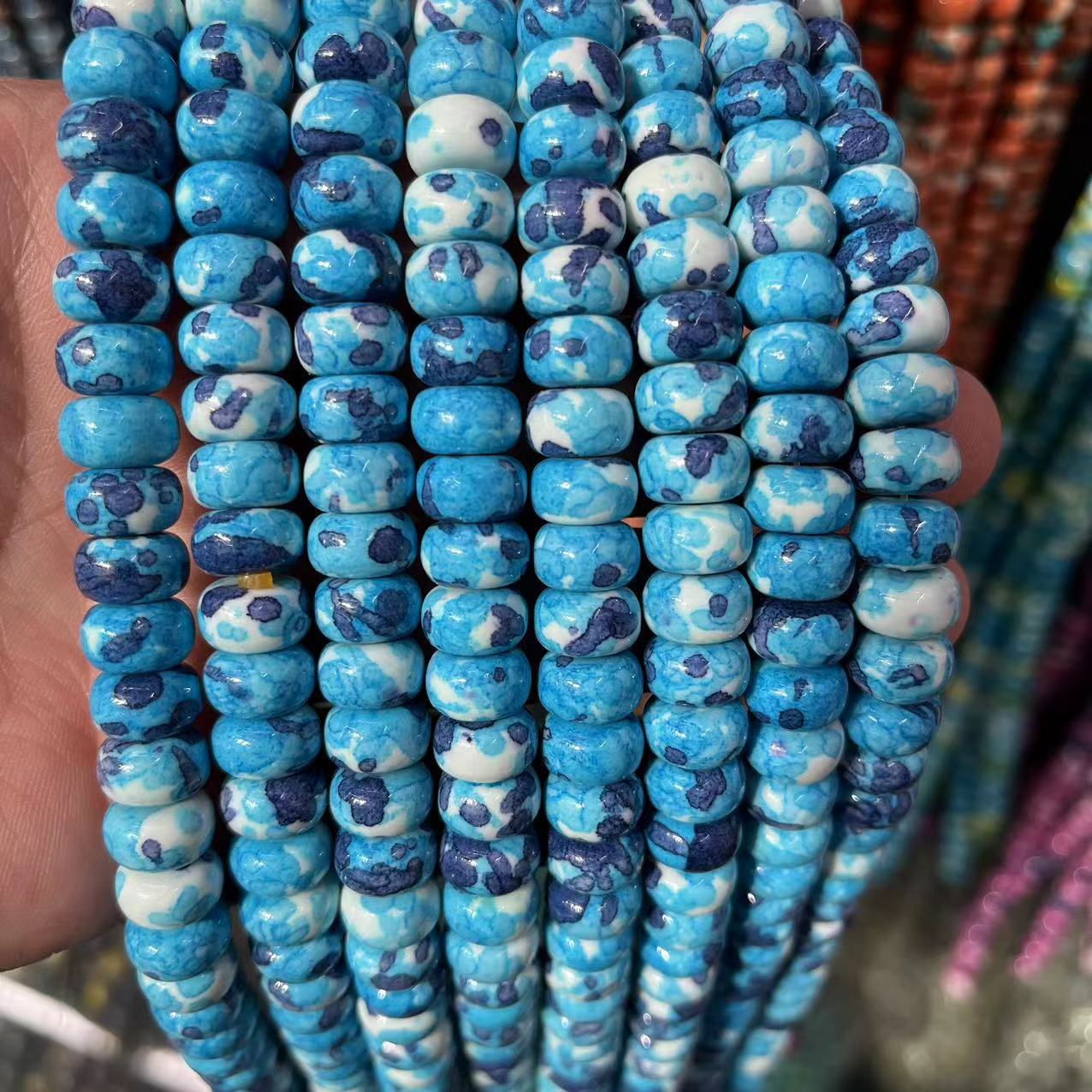 sky blue 6x10mm