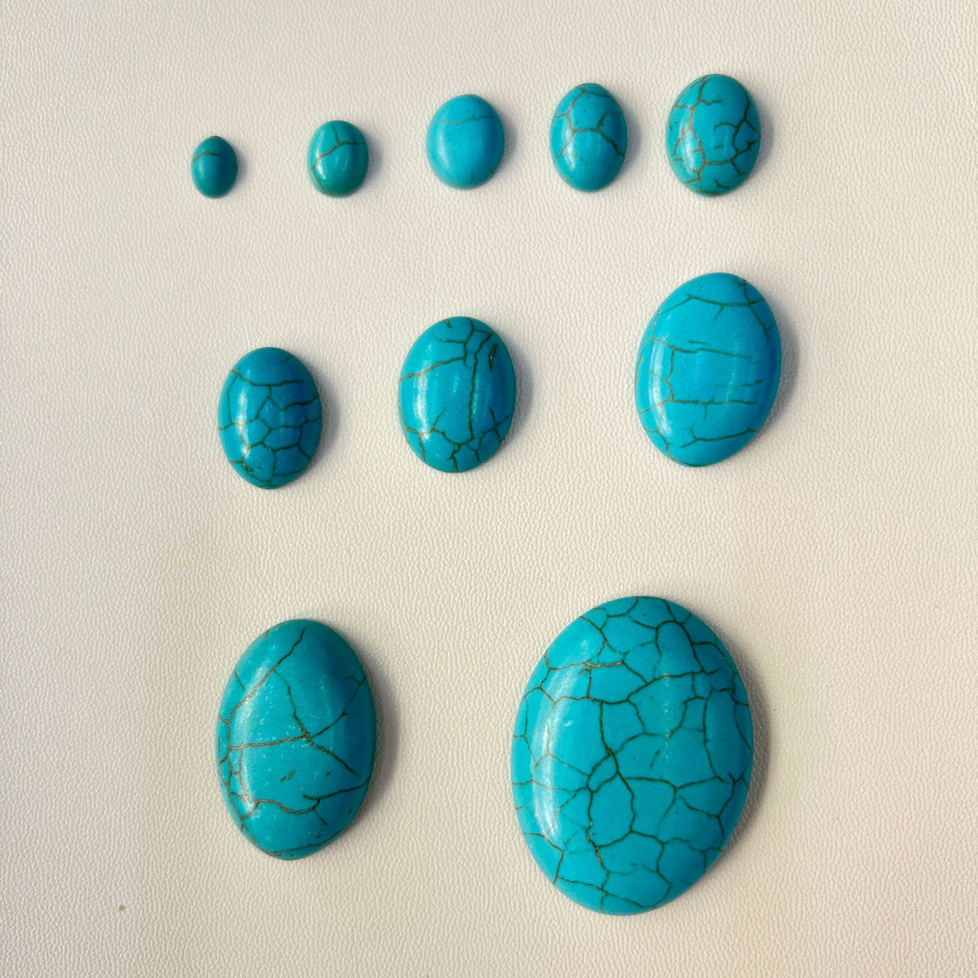 Sky blue 6X8mm