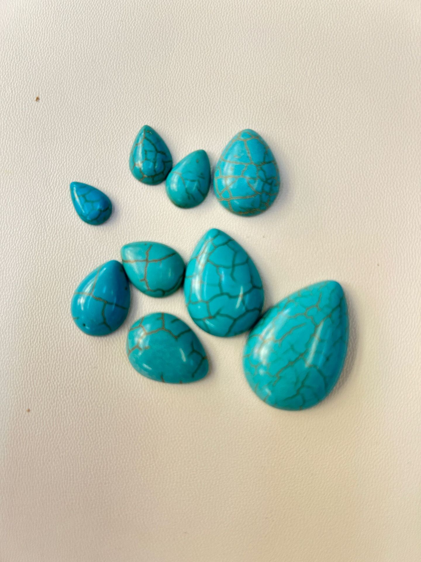 Sky blue 6x8mm