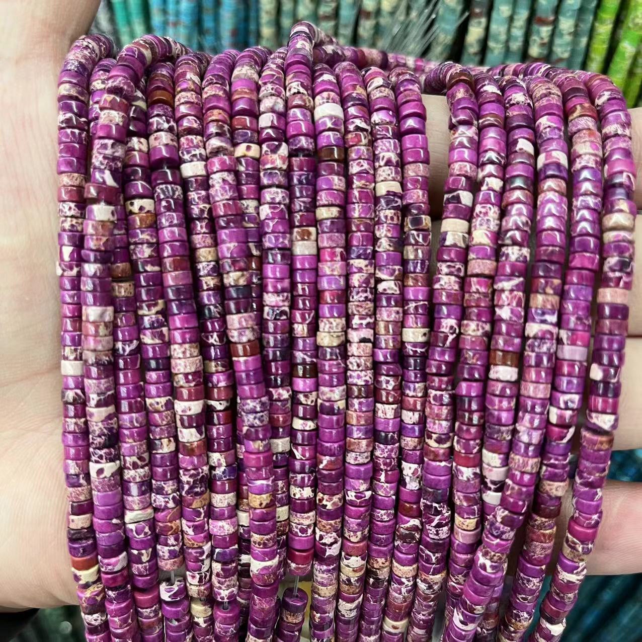 Purple emperor stone 2x4mm