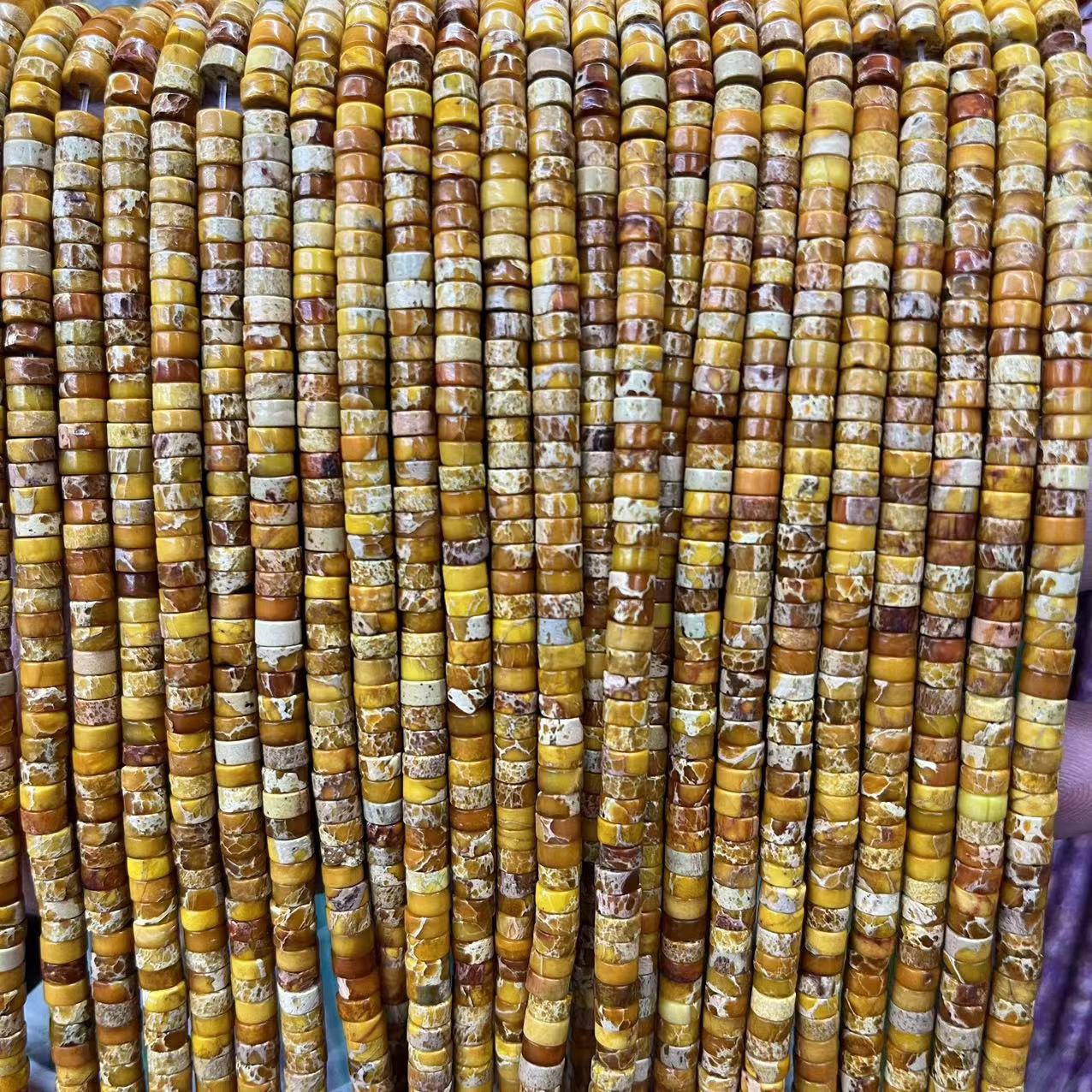 Yellow emperor stone 2x4mm