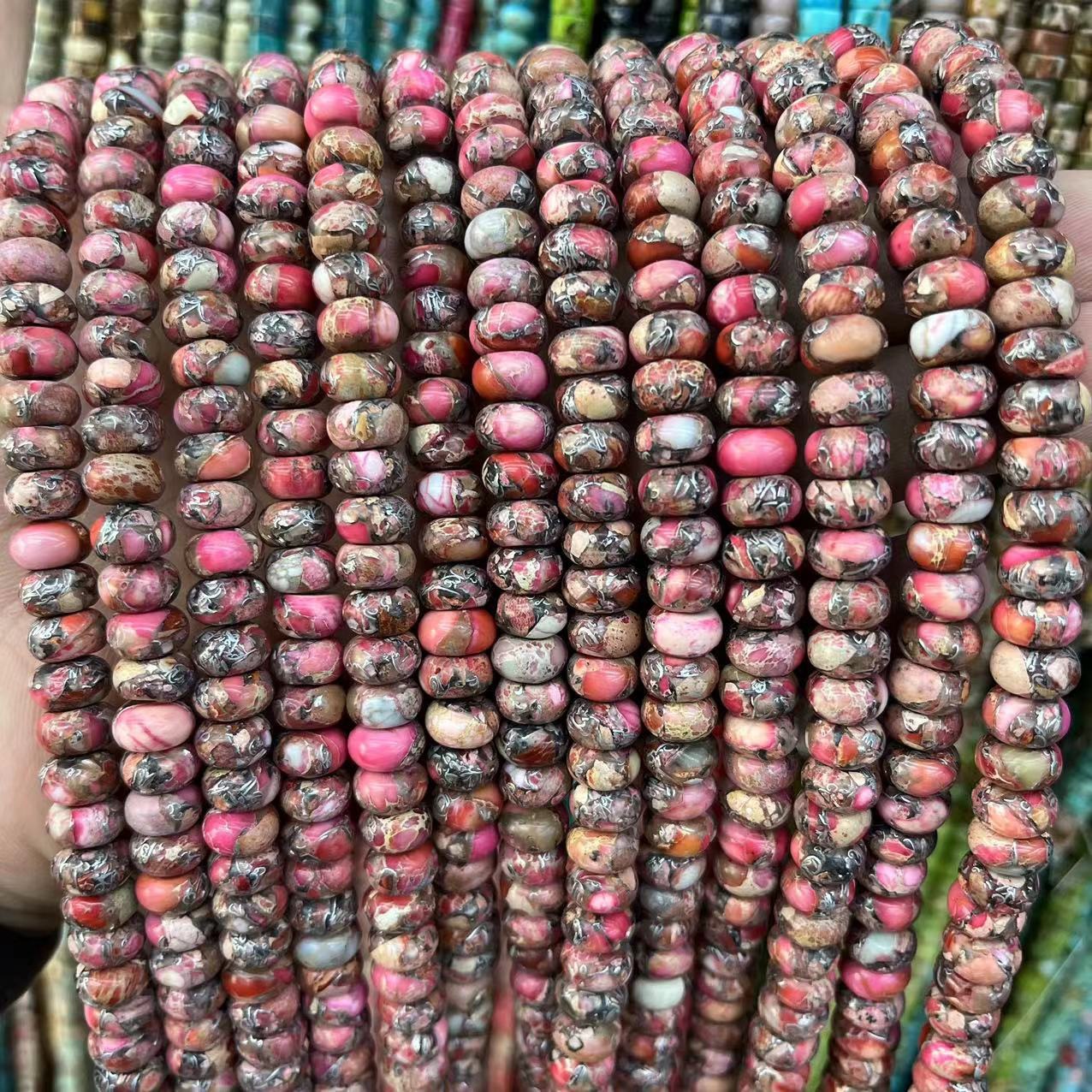 Pink emperor stone 5x8mm