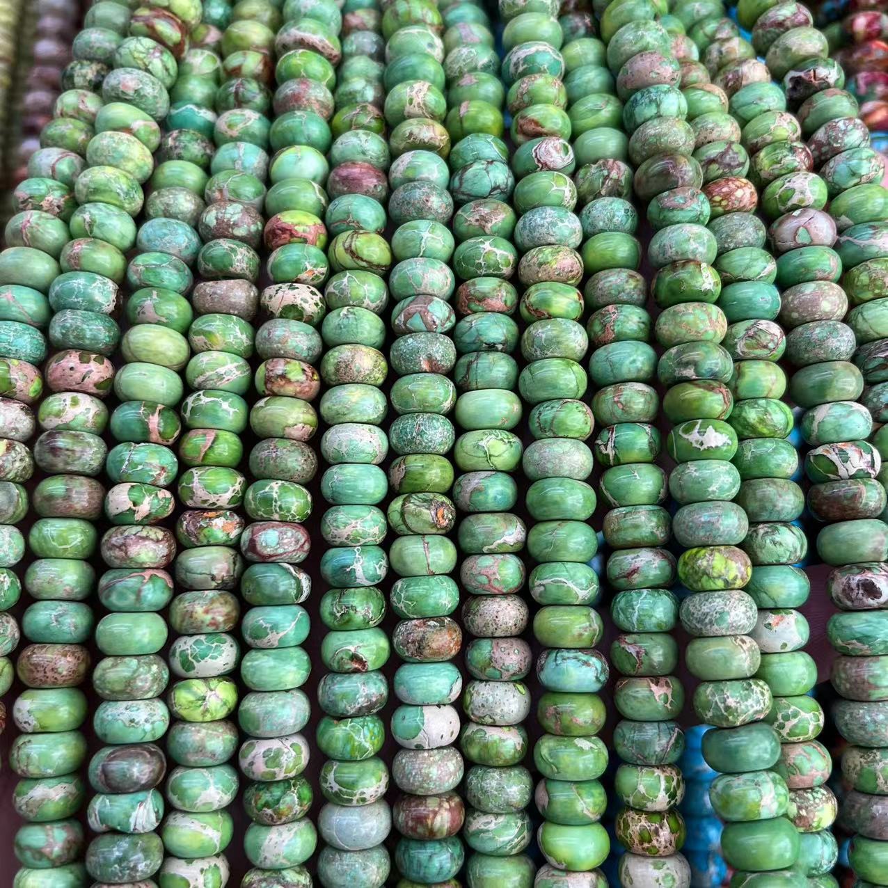 Light green emperor stone 5x8mm