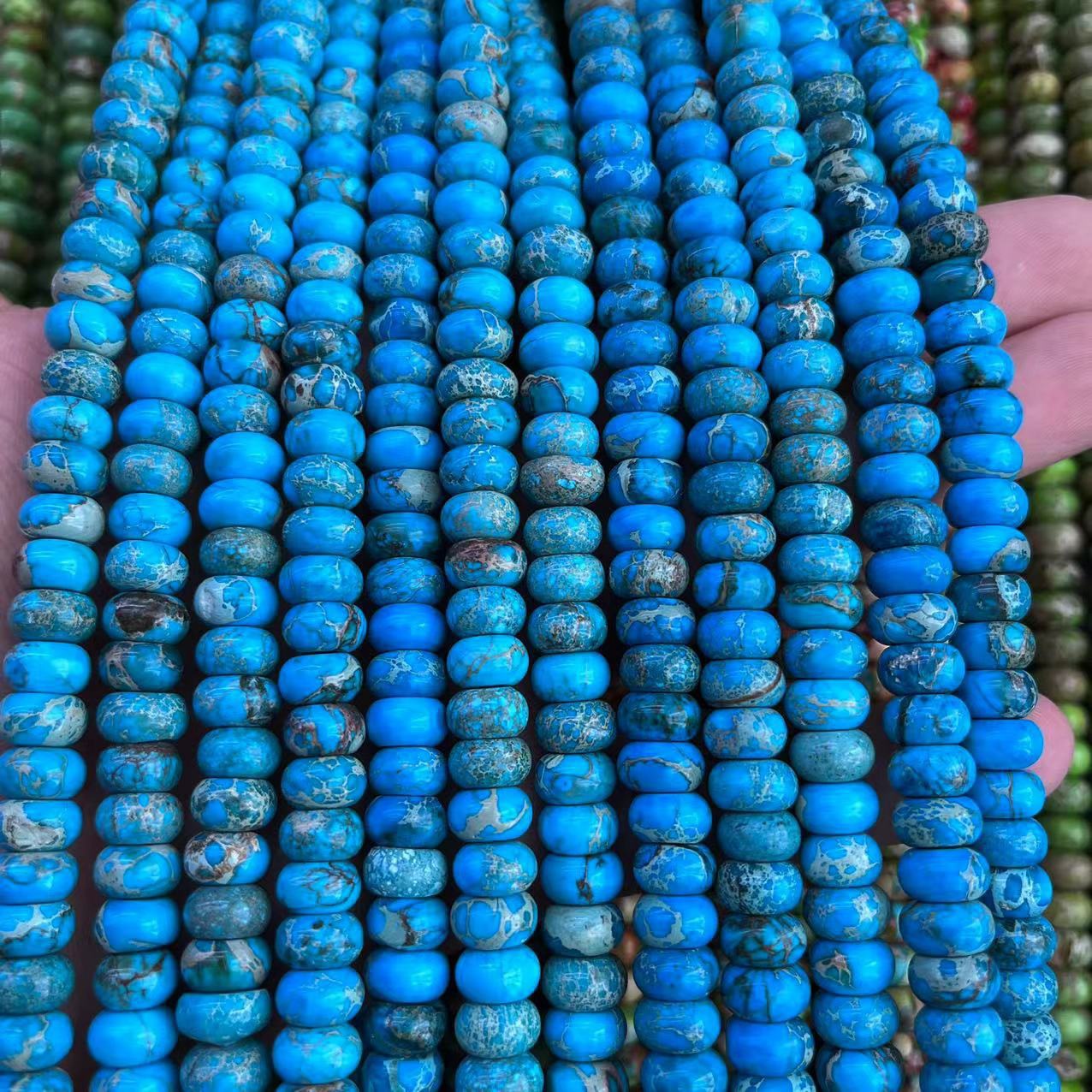 Royal blue emperor stone 5x8mm